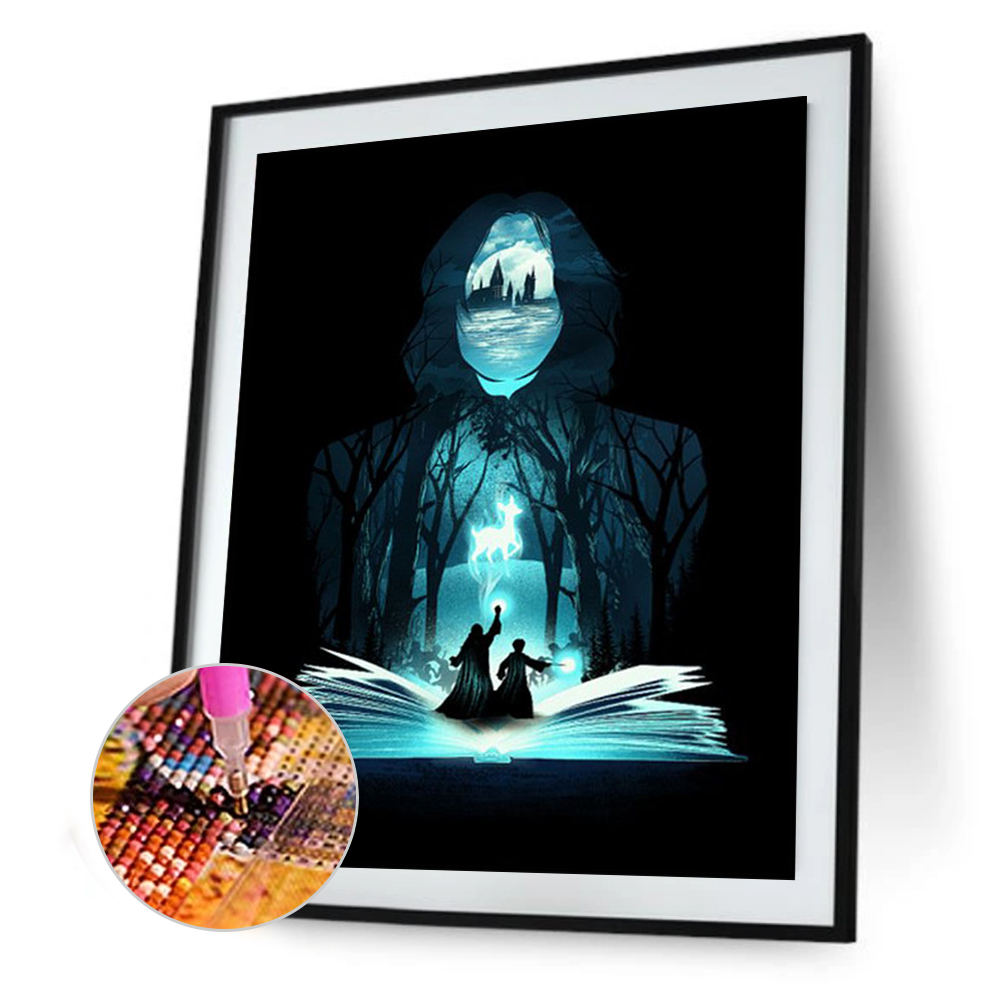 

Monster in Book - Round Drill Diamond Painting - 30*40CM, 501 Original