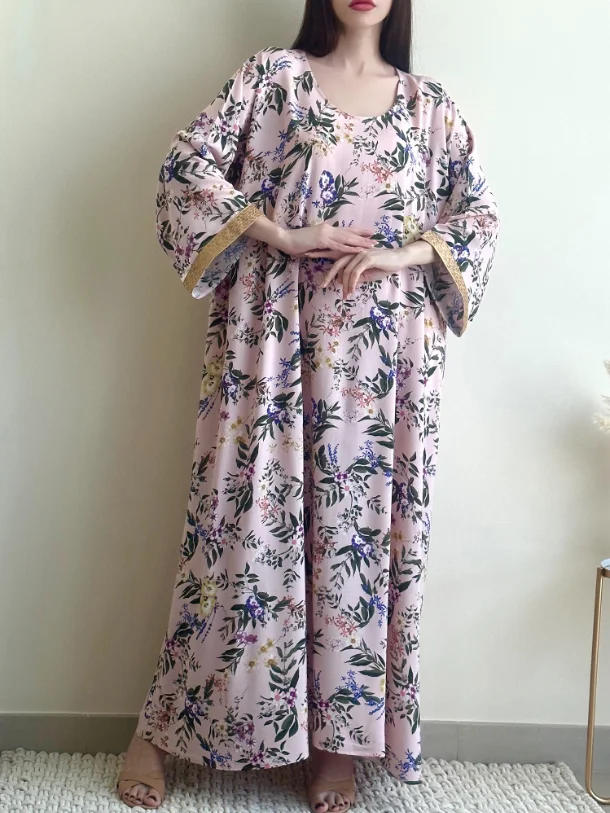 Stylish Floral Dress Robe-inspireuse