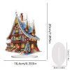 Diamond Painting Christmas House Table Top Ornament Kits for Home Office