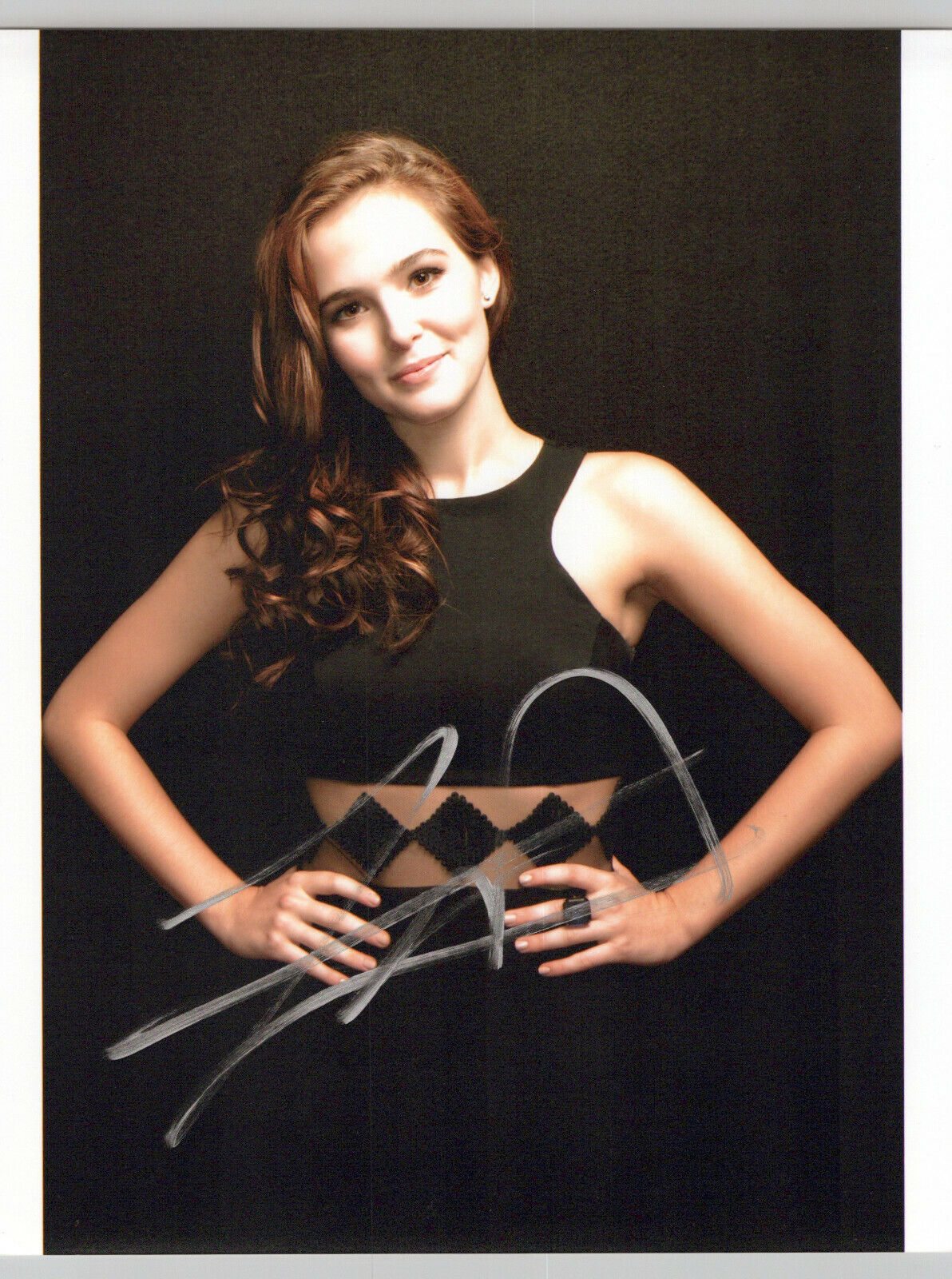 Zoey Deutch glamour shot autographed Photo Poster painting signed 8x10 #3