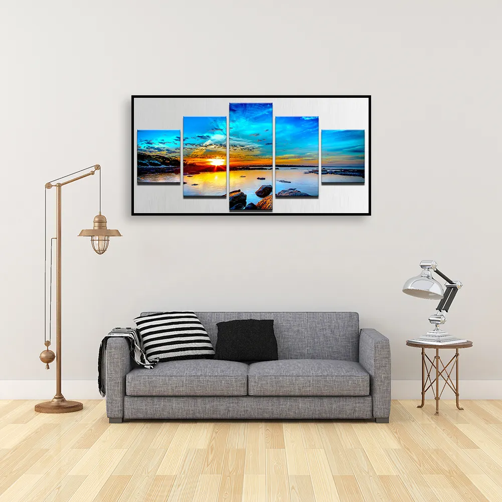 5pcs Diamond Painting - Full Round Drill - Sea(80*40cm)