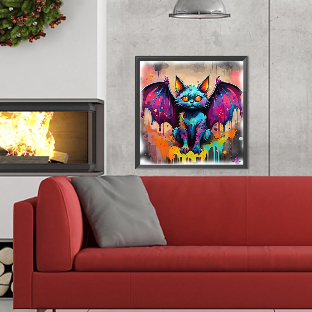 Diamond Painting - Full Round Drill - Bat(Canvas|40*40cm)