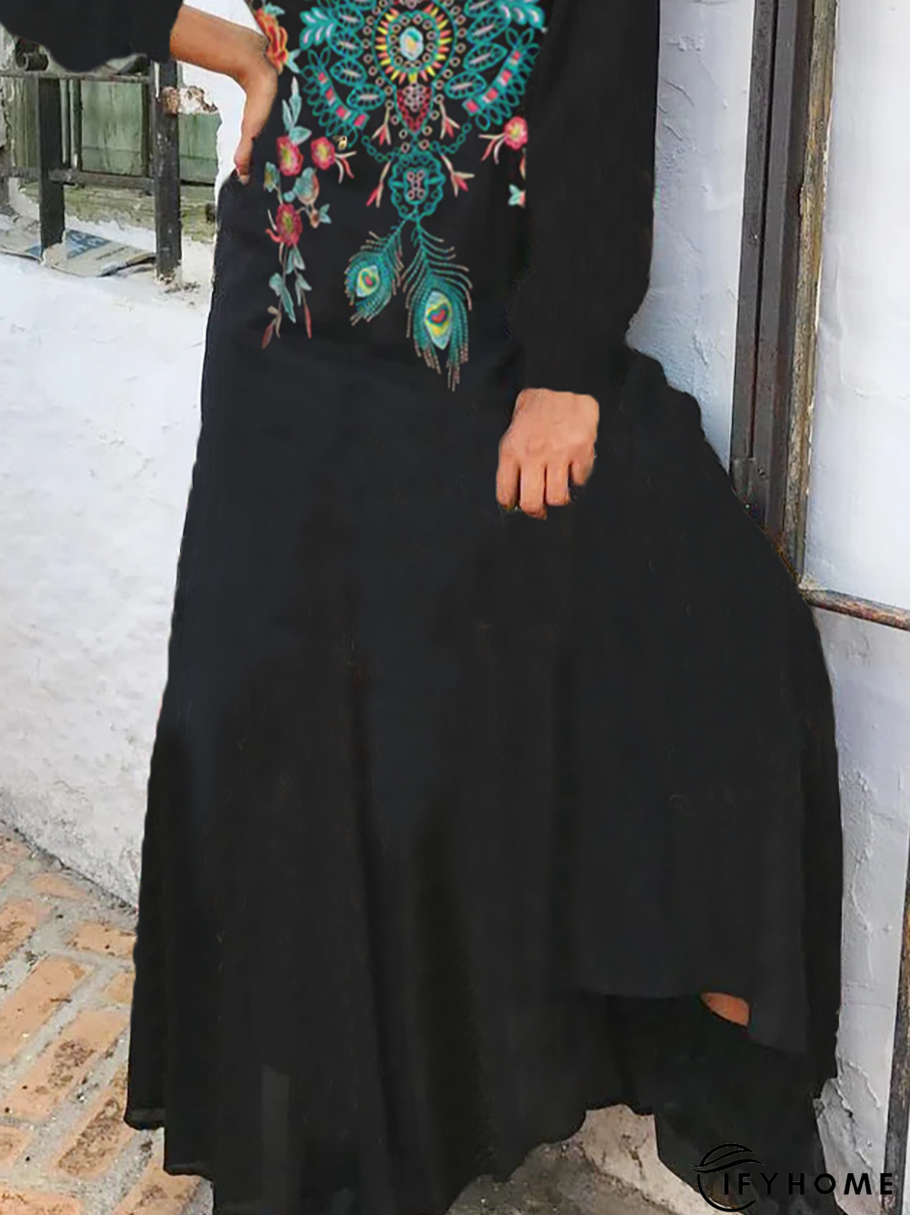 Casual Long Sleeve Dress | IFYHOME