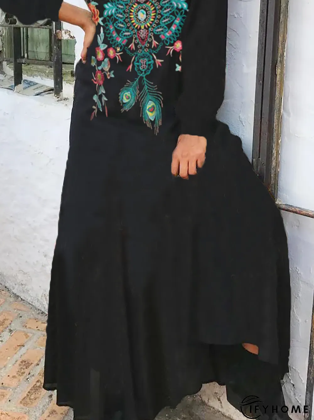 Casual Long Sleeve Dress | IFYHOME