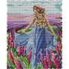 Lavender Girl - 16CT Stamped Cross Stitch 25*30cm/9.84*11.81in