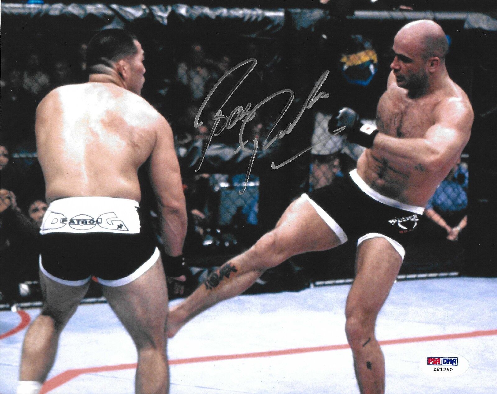 Bas Rutten Signed UFC 18 8x10 Photo Poster painting PSA/DNA COA Hall of Fame Picture Autograph 1