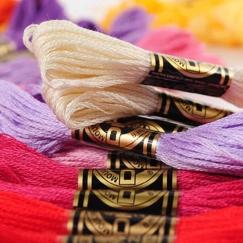 【All 482 DMC color numbers, one for each color】DMC Thread Cross-stitch Floss Embroidery 482colors 8m Painting Fairy Cross Stitch