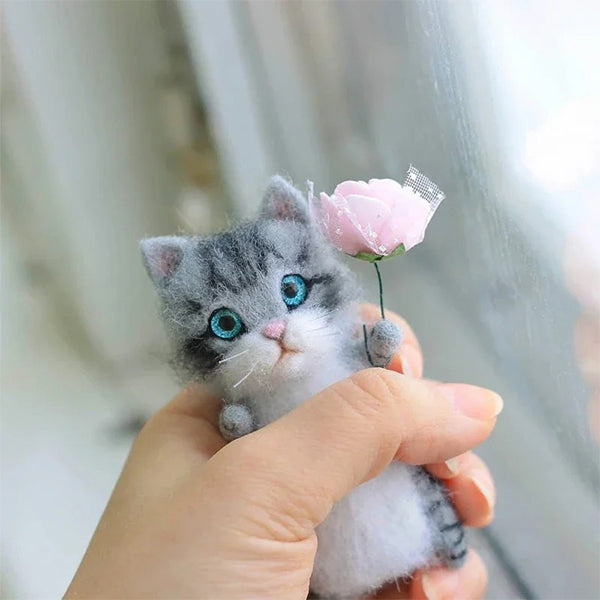 DIY Cat Wool Felt Kit for Cat Lovers
