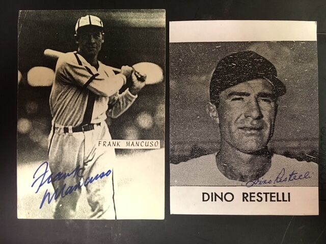 Dino Restelli Pirates 1940s Signed Postcard size Photo Poster painting JSA Pre-certified