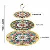 Diamond Painting Classical Flower Acrylic Three-Layer Tray Dinner Plate
