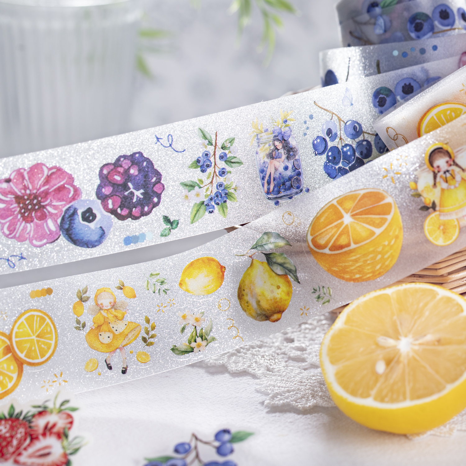 PET 테이프 - 40mm*200cm 달콤한 과일맛 컬렉션 시리즈 귀여운 과일