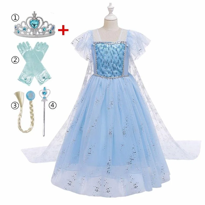 Children Fantasia Halloween Cosplay Costumes Party Princess Dress Christmas Kids Dresses For Girls Dress