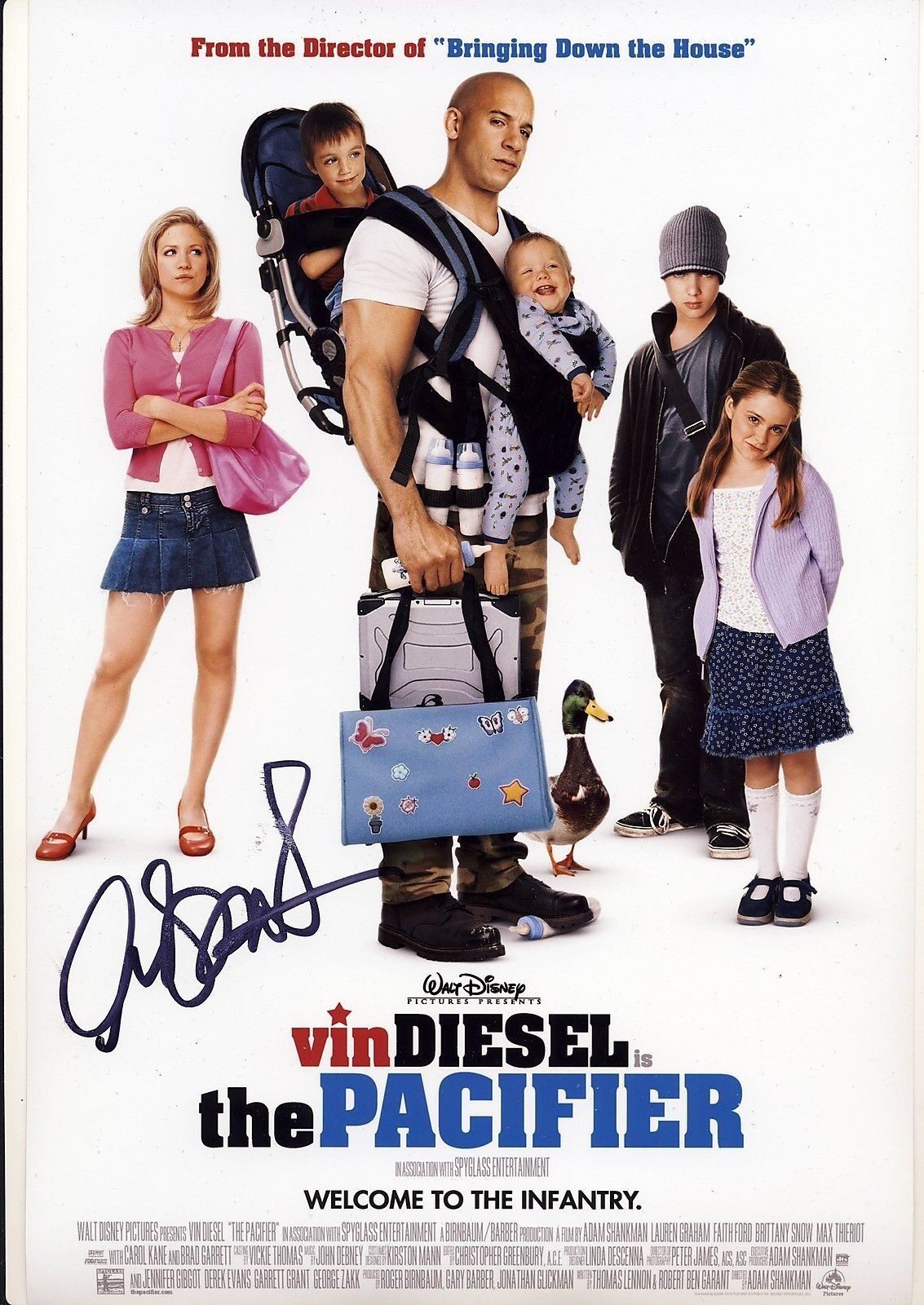 Adam Shankman Autograph Director Signed THE PACIFIER 12x8 Photo Poster painting AFTAL [3728]