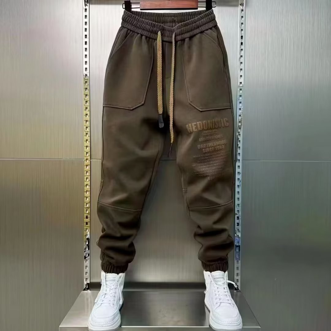 Wlntempo 2025 Spring Autumn Men's Trousers Japan Fashion Streetwear Sweatpants Men Casual Men Clothing Elastic Waist  Joggers Pants Men