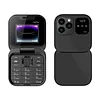 PUSOKEI 4G LTE Flip Phone Unlcoked, 4G Mini Flip Phone for Seniors, Loud Speaker, Dual SIM Slot, 1.77 Inch Screen, One Click Dialing, Bluetooth, FM Radio