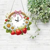 Erdbeer-Gänseblümchen - 5d DIY Basteluhr