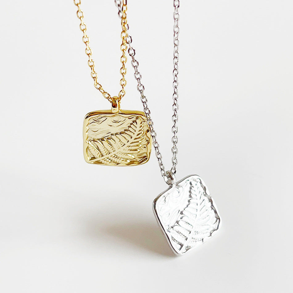 925 Sterling Silver Geometric Silver Necklaces