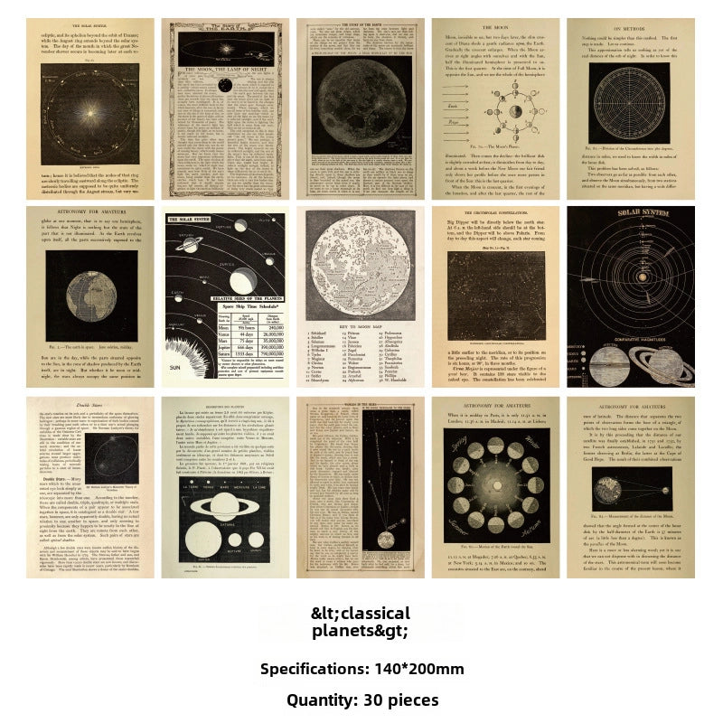 Vintage Material Paper Series Inspiration Diy Handbook Base Paper 8 Styles Retro Patterns For Journaling Scrapbooking Crafts