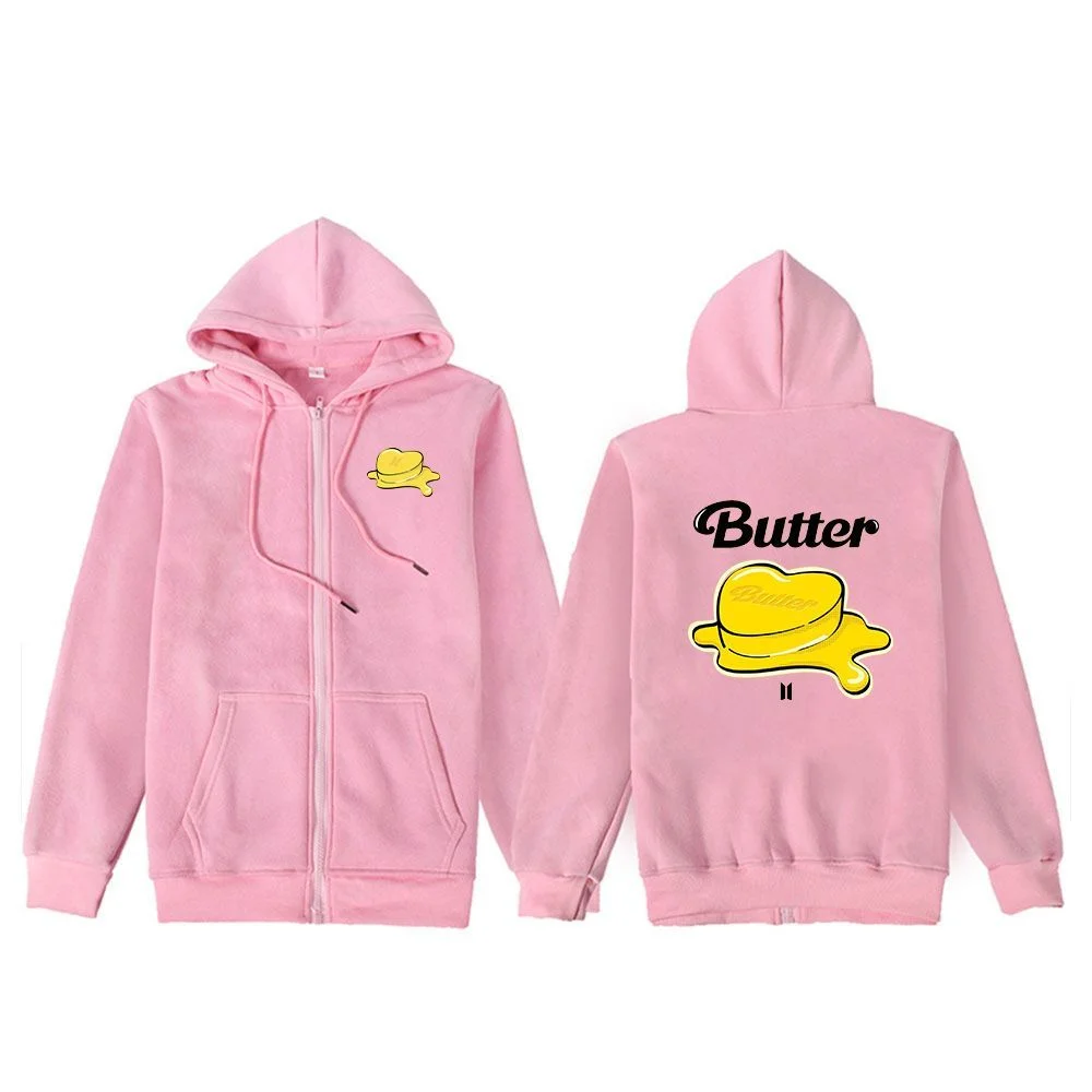 방탄소년단 Butter Album Zip Hoodie