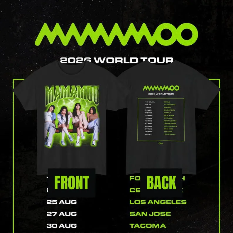 Mamamoo 2026 World Tour 4Ward Concert T-Shirt