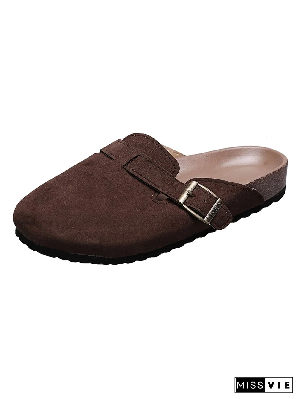 Solid Color Vintage Casual Mules