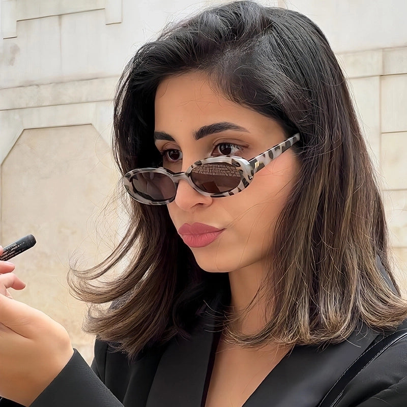 Vacation Classic Style Streetwear Geometric Pc Oval Frame Full Frame Glasses