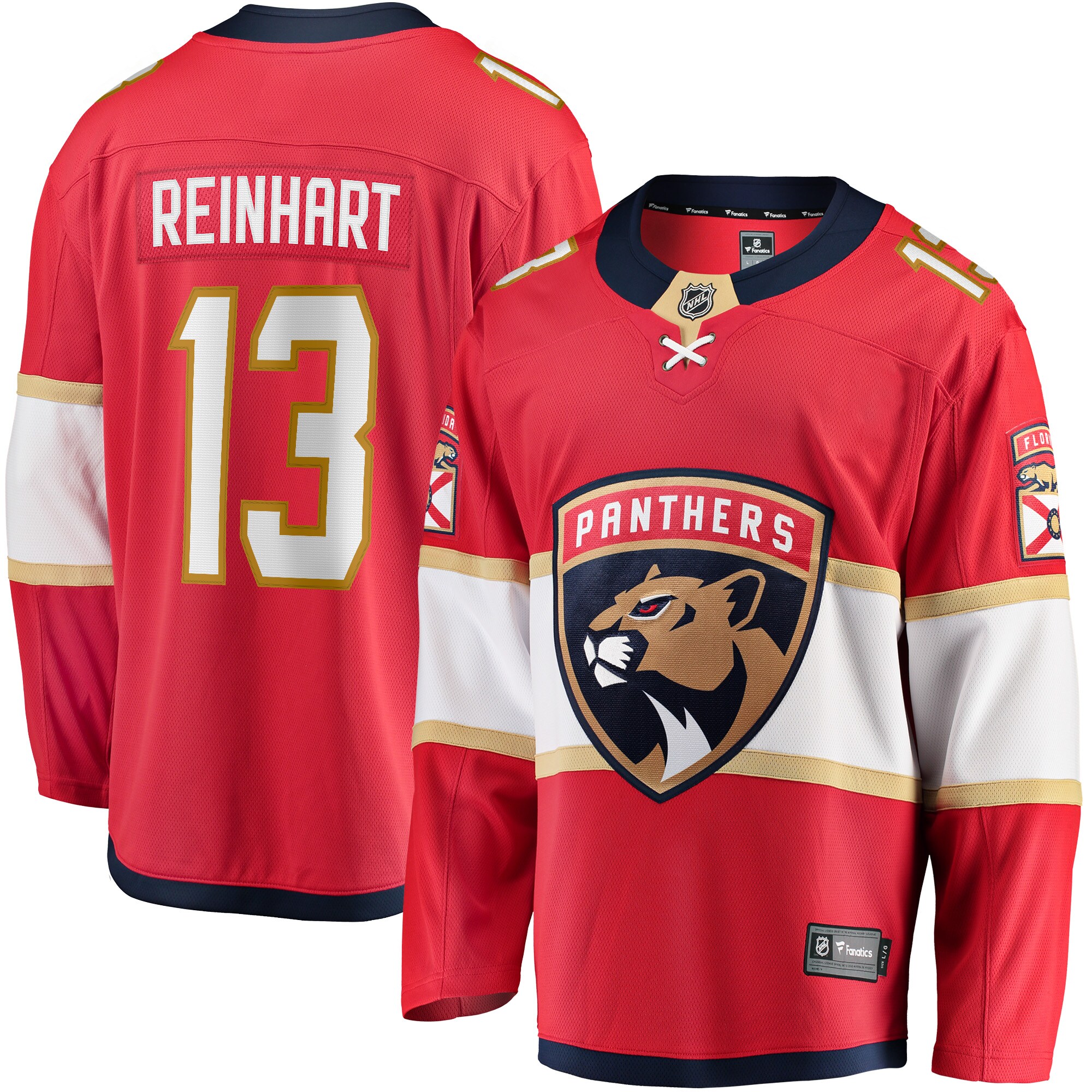 Sam Reinhart Florida Panthers Fanatics Breakaway   Jersey – Red mysite