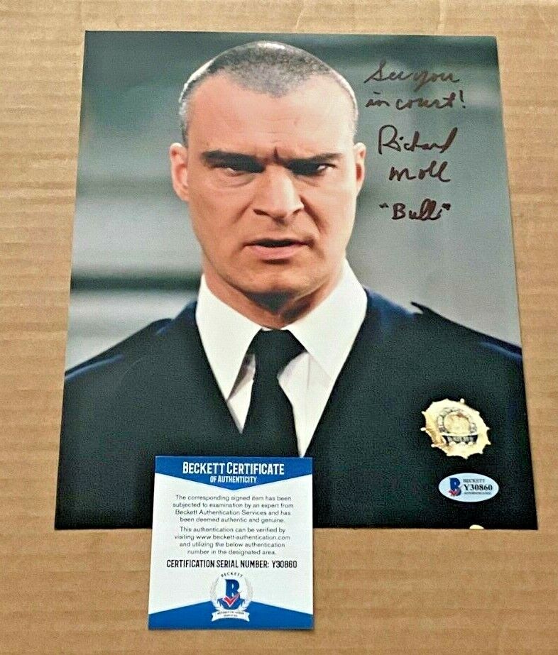 RICHARD MOLL SIGNED NIGHT COURT 8X10 Photo Poster painting BECKETT CERTIFIED