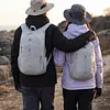 18L Lightweight Mountaineering Backpack with Reflective Strips & Chest Storage Bag Foldable Running Storage Knapsack Breathable Splash-Proof Hiking Nylon Pouch Hiking Work Travel Camping Backpacks