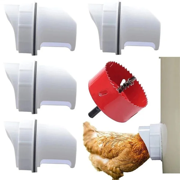 DIY PVC Pipe Chicken Feeder Rainproof Poultry Pro Feeder