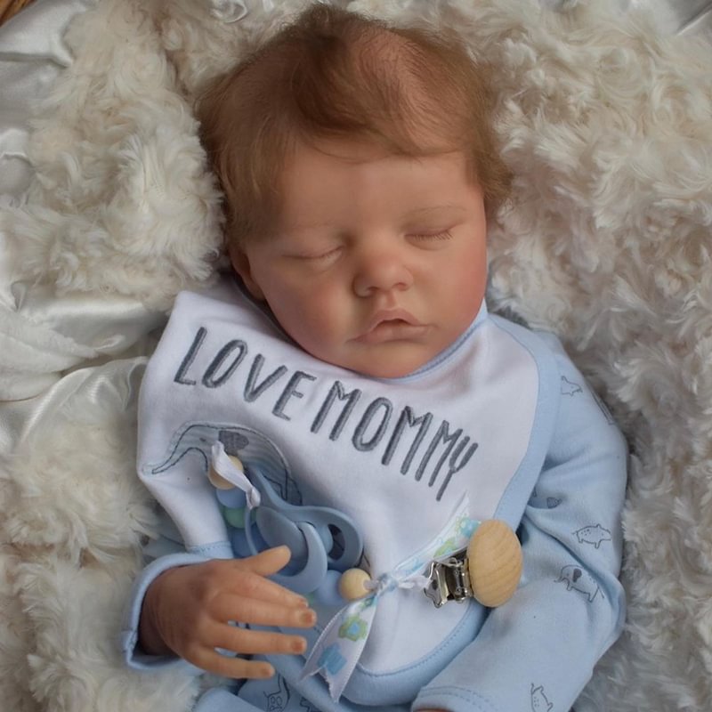 17 inches Cute Jeremiah Sleeping Reborn Boy-Twin B Series