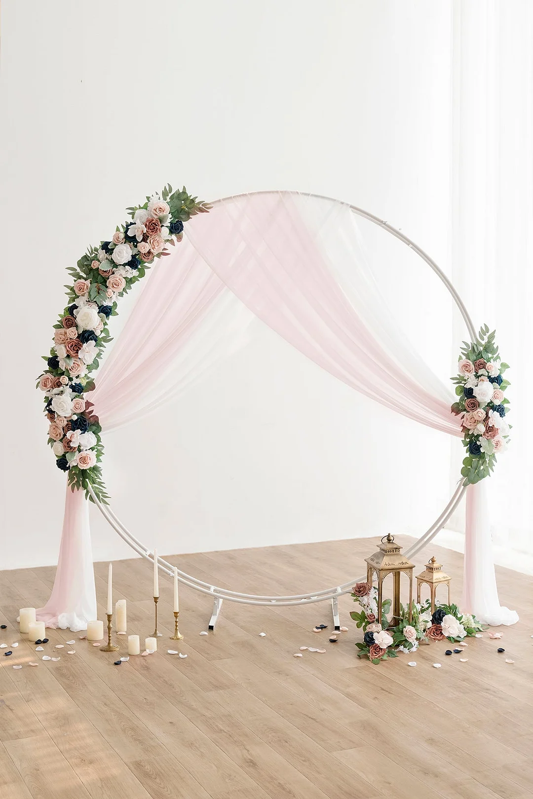 Round Arch Decor Set in Dusty Rose & Navy