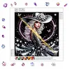 Special Shape Rhinestone Diamond Painting Kit(Silver Hat Butterfly Girl)