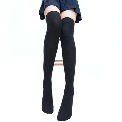 Women's Stocking Winter Stockings Casual Cotton Lace Thigh High Over The Knee Socks for Girls Women Female Long Warm Stockings