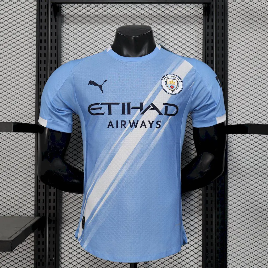 2025-2026 Player Version Manchester City Home Football Shirt 1:1 Thai Quality- Maxi Kit