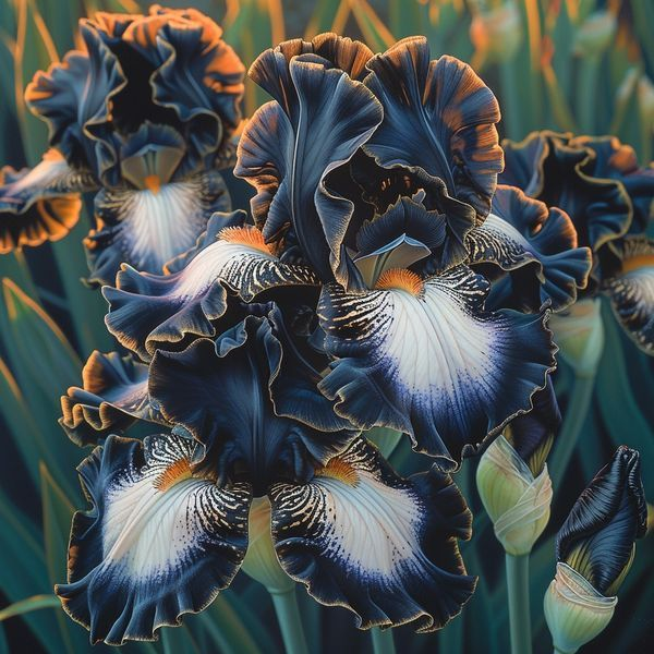 Midnight Ember-Rare Iris Bulbs⚜️
