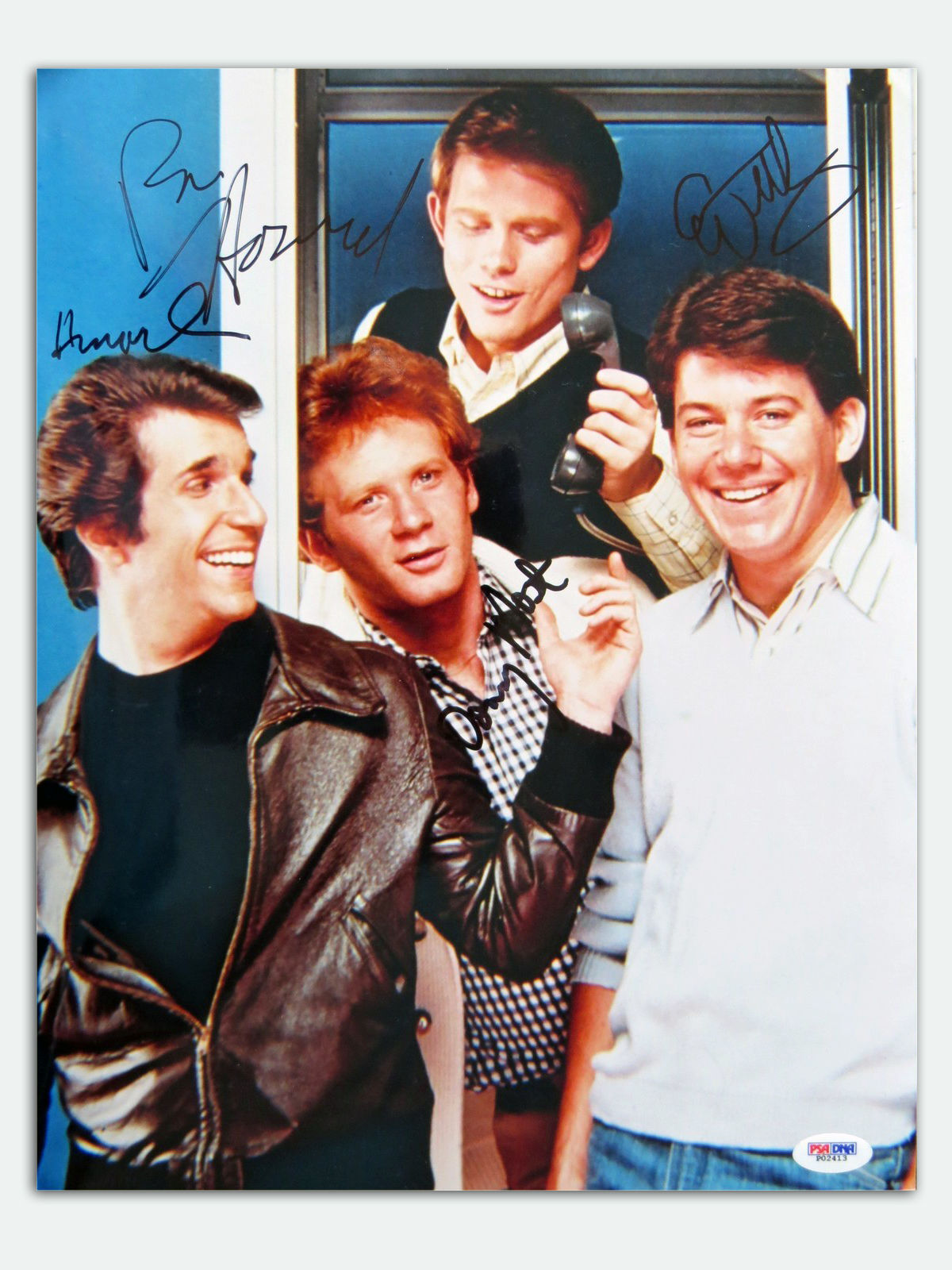 Happy Days Cast Signed Autographed 11x14 Photo Poster painting Winkler Howard + 2 (PSA/DNA)