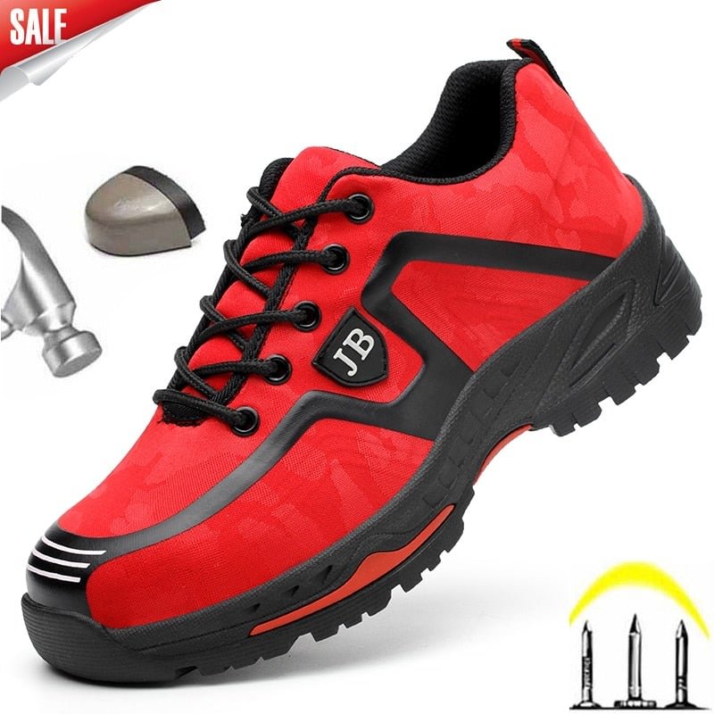 Steel Toe Cap and Kevlar Midsole Men Safety Work Shoes Puncture-Proof Indestructible Working Boots Wear-resistant Man Sneakers