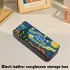 PU Handmade Sunglasses Storage Box Art Crafts for Glasses Storage (Starry Night)