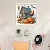 Pumpkin Rooster Cottage-11CT Stamped Cross Stitch 40*40cm/15.75*15.75in tapestrymarket