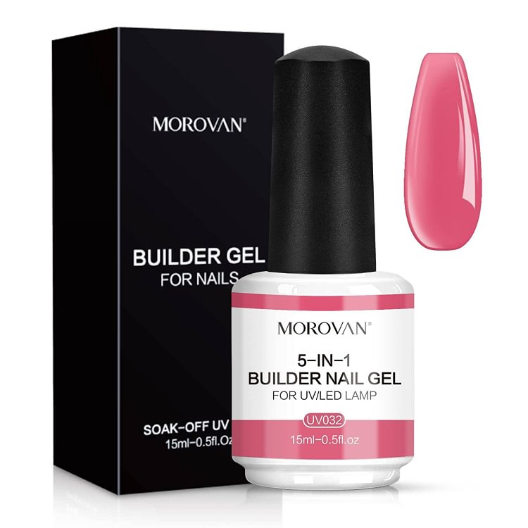 Morovan Dark Pink Builder Gel for Nails PS19-UV32