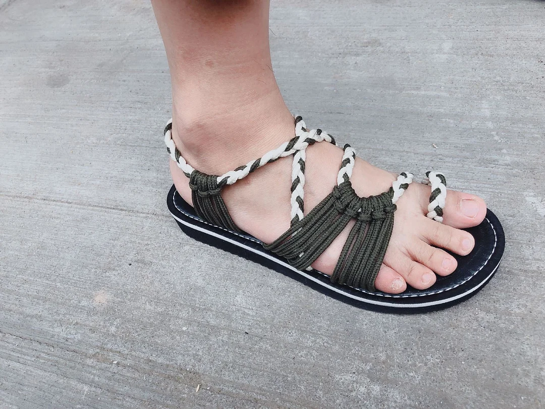Women Sandals Rope Bohemia Beach Flip Flops Casual Flats Ladies Outdoor Open Toe Flat Sandals Summer 2020 Women's Fashion Shoes