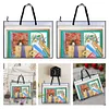 (US Only)Cross Stitch Art Portfolio Bag Large Capacity Board Holder Bag for Large Posters