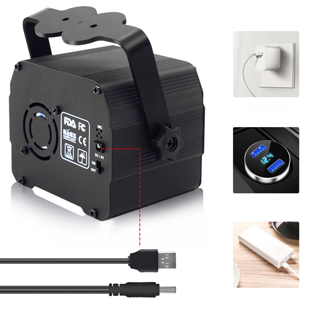 

USB Elk Mini Laser Lamp Pattern Festival KTV Decoration Atmosphere Light, 501 Original
