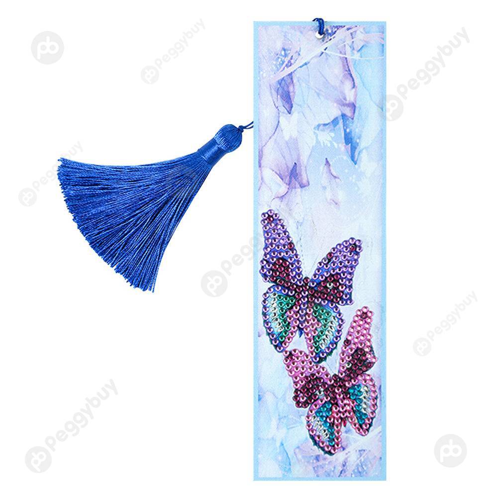 

Two Butterfly-DIY Creative Diamond Bookmark, 501 Original