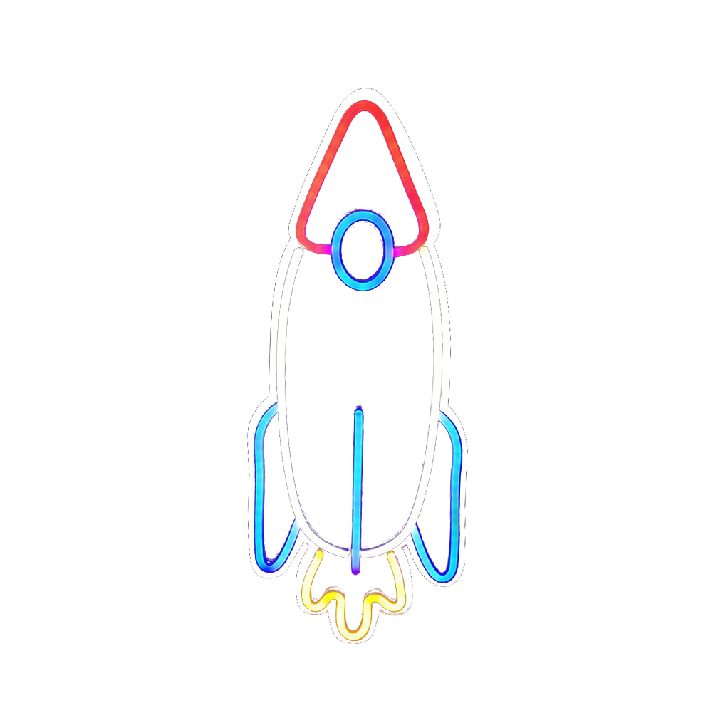 

LED Neon Light Sign Rocket USB Charging Christmas Birthday Accessories Lamp, 501 Original