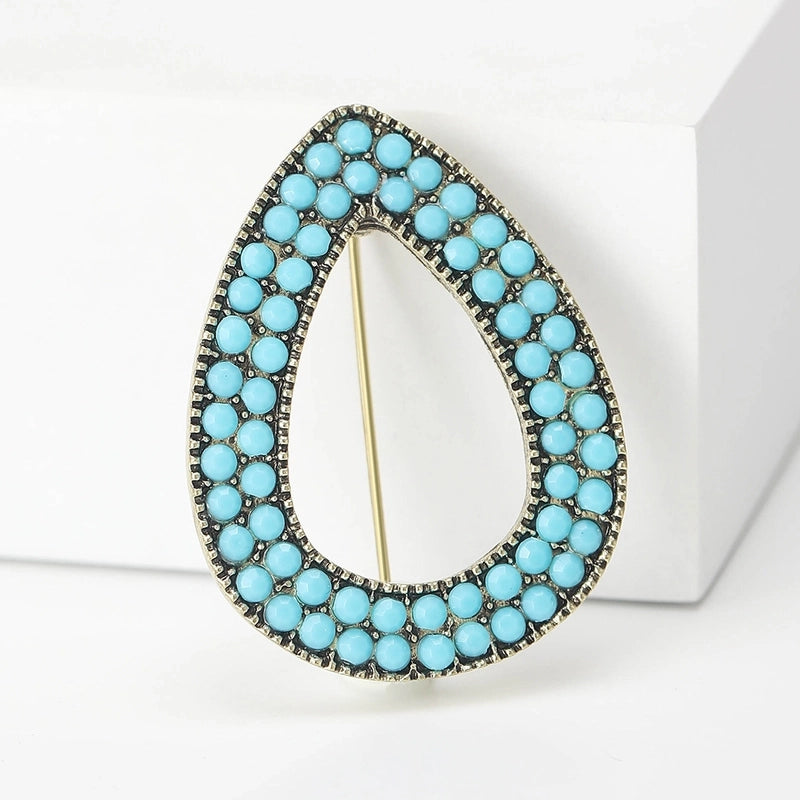 Basic Pin Water Droplets Alloy Women’s Brooches