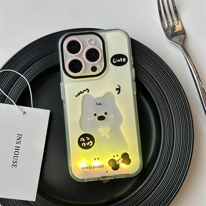 💥LAST DAY SALE 49% OFF-Cartoon Cat Glowing Phone Case