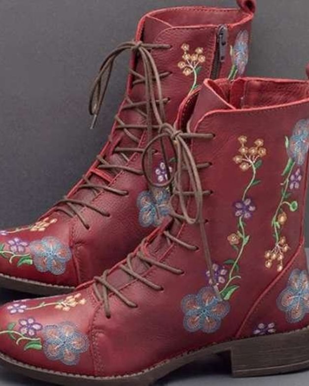 Embroidered Doc Martens