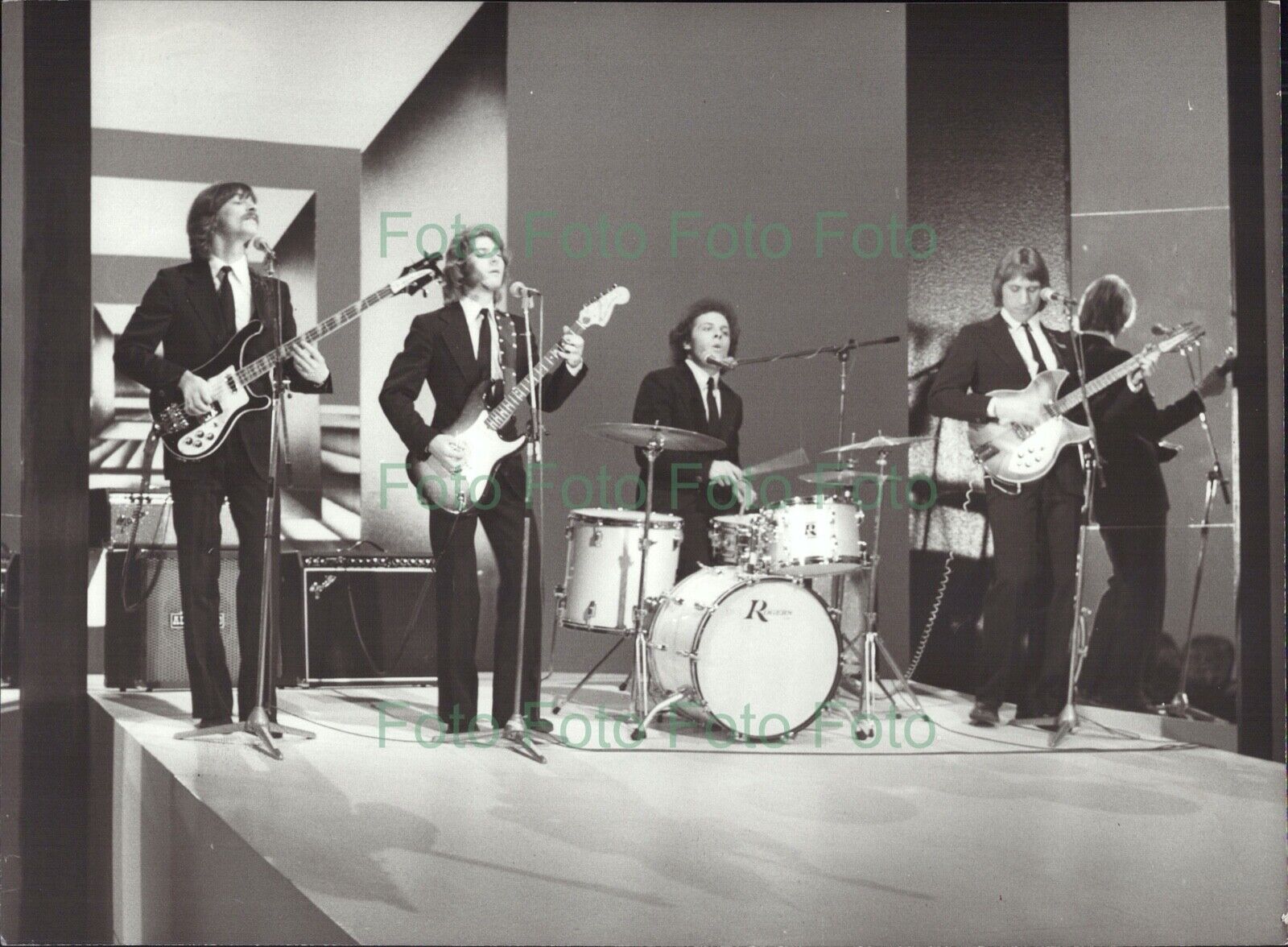 Beatles Revival Band Band Pop Musik Vintage Presse Foto R?hnert (UN-294